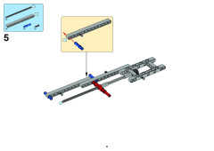 LEGO 8258 instructions page 6 – build guide